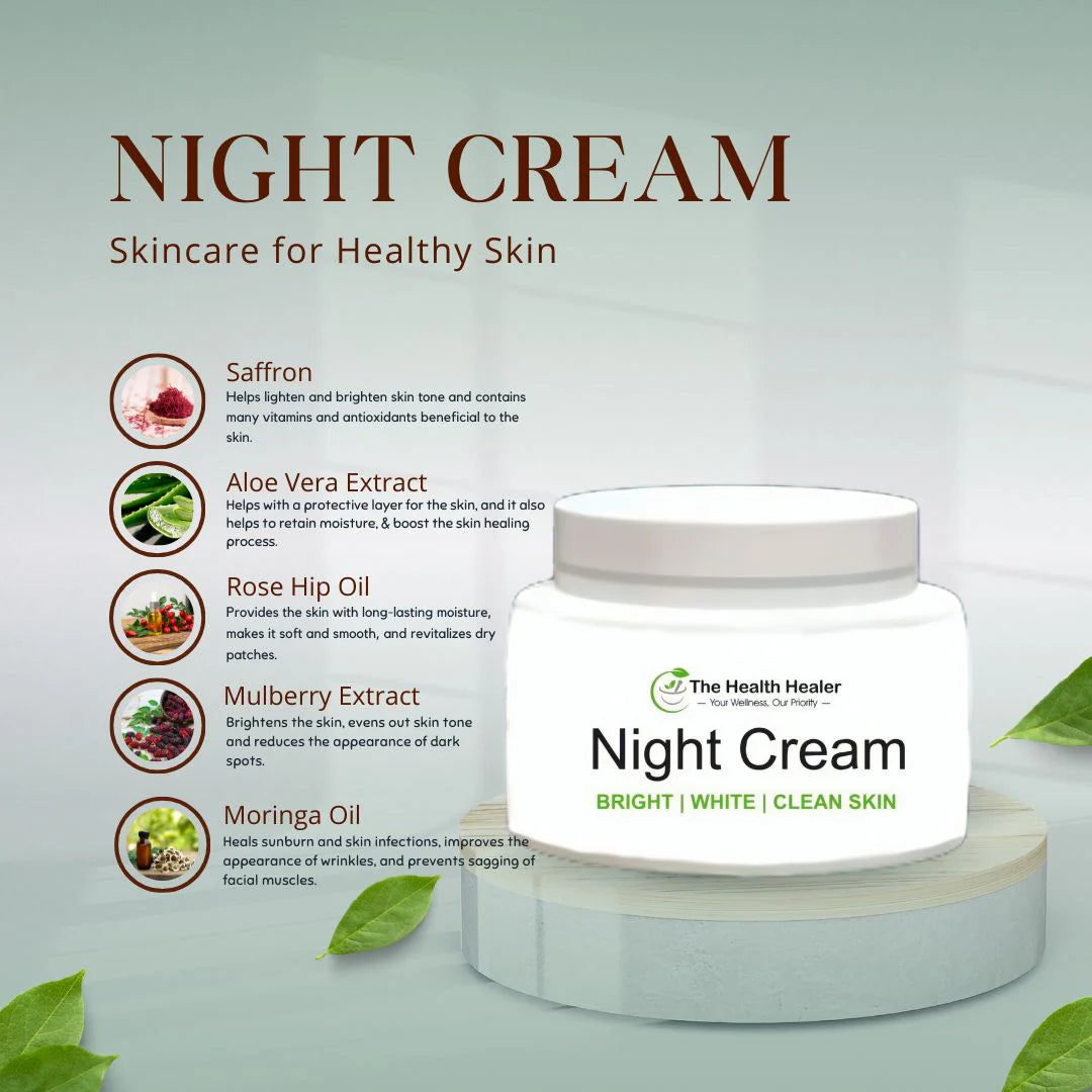 Health Healer Brightening Glow Kit including health healer Facewash, Night Cream & Scrub