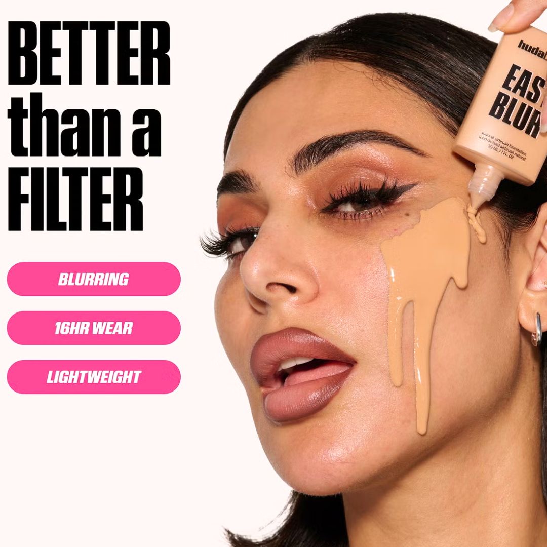 Huda Beauty Easy Blur Foundation- Long-Lasting and Waterproof