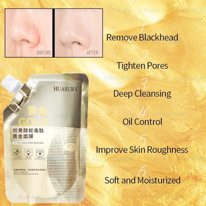 Gold Mask (100gram) Moisturizing Skin Care Clear Anti-aging Oil Contro
