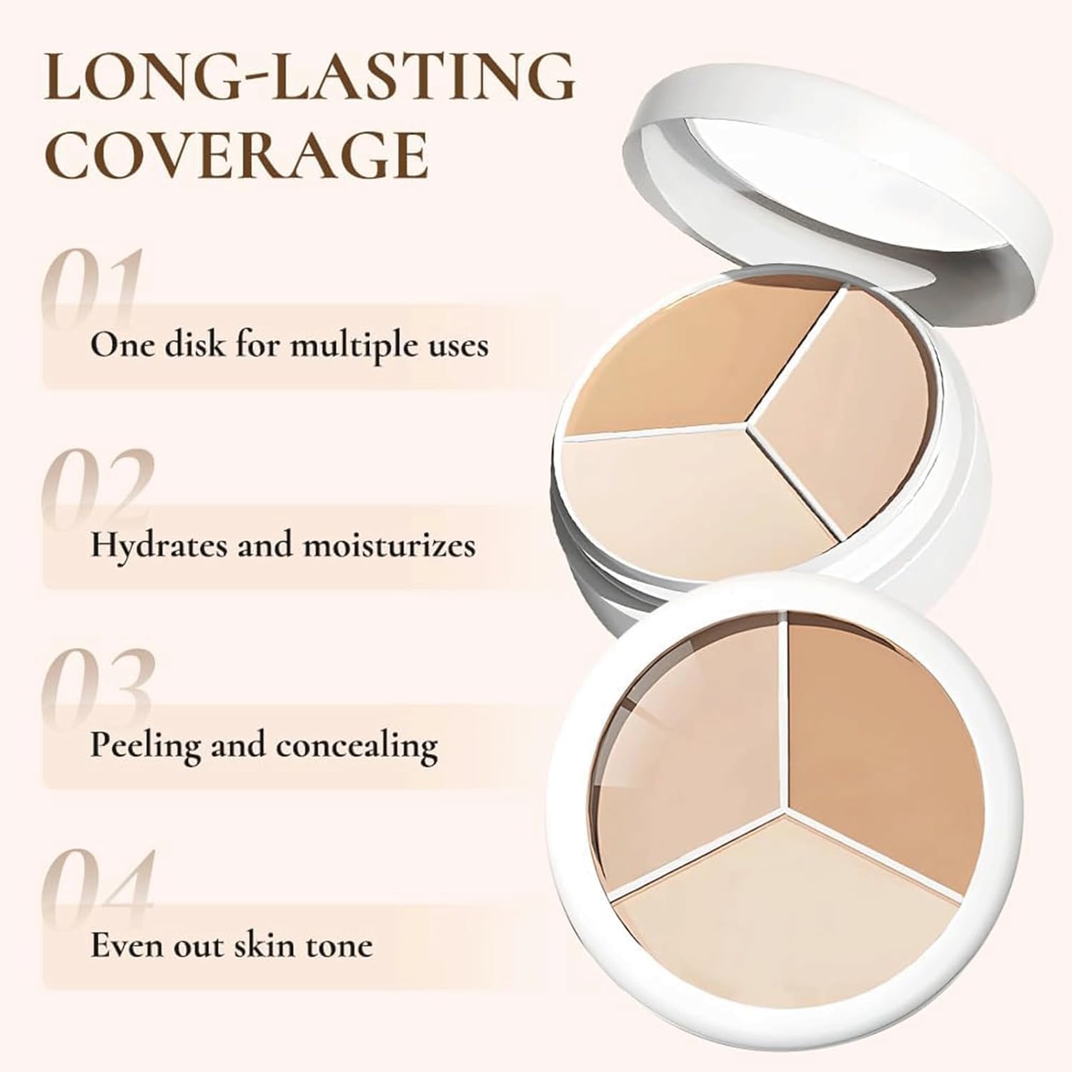 TFIT 3-in-1 Full Coverage Concealer Palette