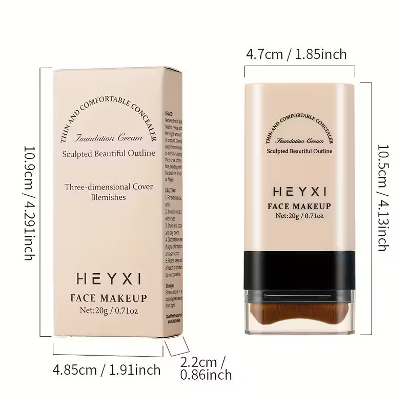 HEYXI 2-in-1 Concealer & Foundation Stick | Waterproof Full Coverage
