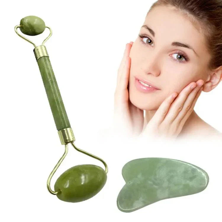 2-in-1 Jade Roller and Gua Sha set