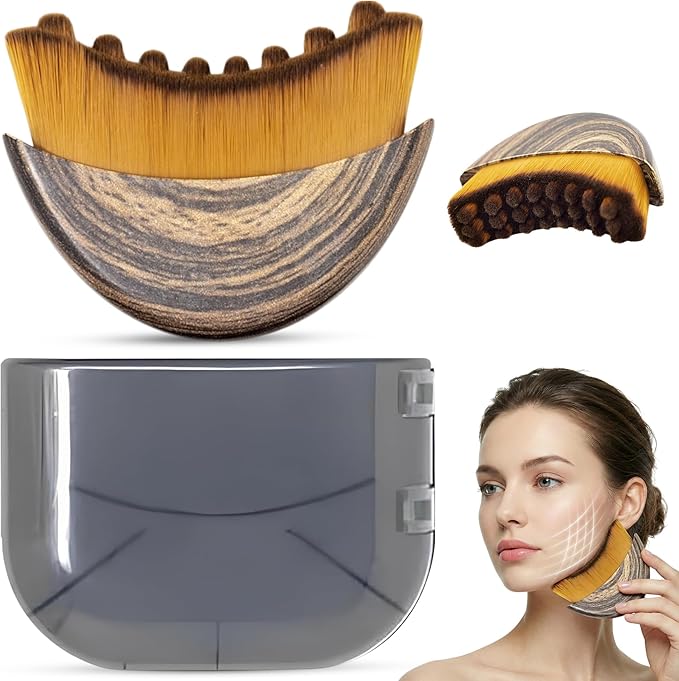 Lymphatic Contour Face Brush, Lymphatic Drainage Brush, Double Chin Reducer