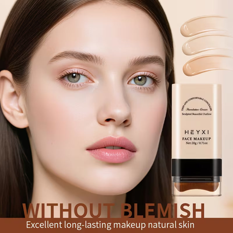 HEYXI 2-in-1 Concealer & Foundation Stick | Waterproof Full Coverage