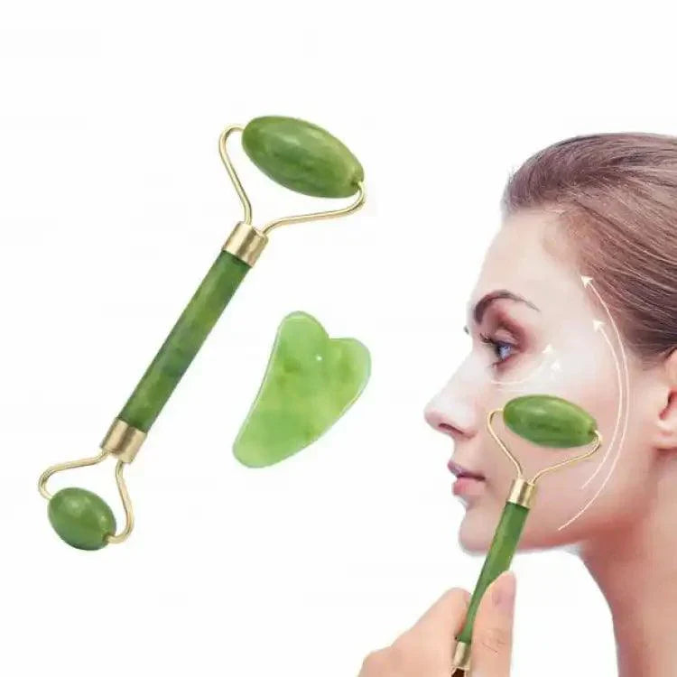 2-in-1 Jade Roller and Gua Sha set