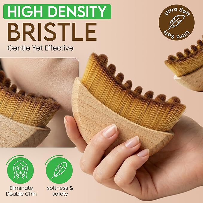 Lymphatic Contour Face Brush, Lymphatic Drainage Brush, Double Chin Reducer