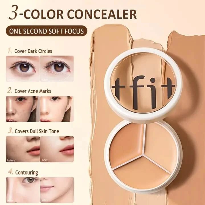 TFIT 3-in-1 Full Coverage Concealer Palette