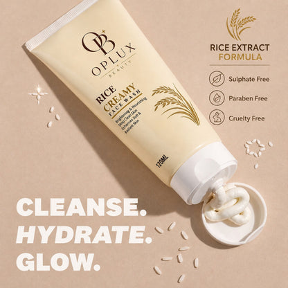 OPLUX Rice Creamy Face Wash